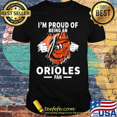 Blood insides I'm proud of being abaltimore orioles fan shirt