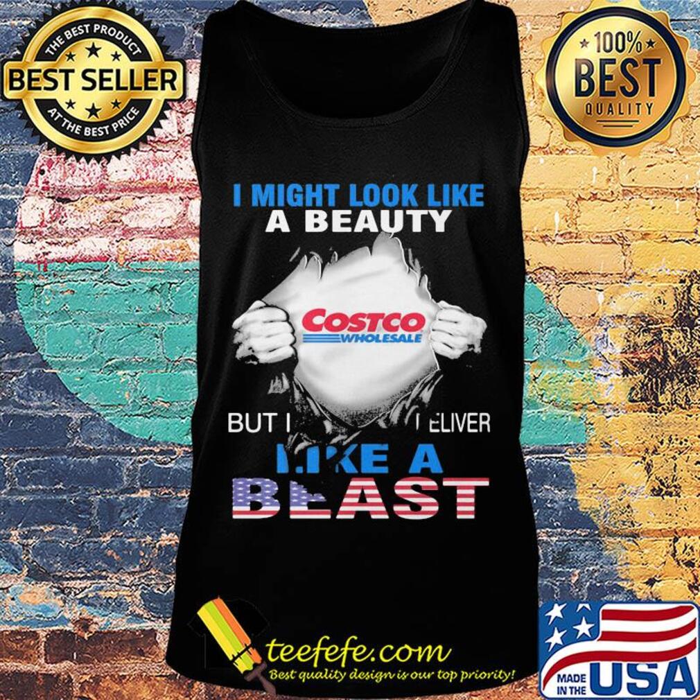 Blood insides i might look like a beauty costco wholesale but i deliver like a beast american flag independence day s Tank top Blood insides i might look like a beauty costco wholesale but i deliver like a beast american flag independence day s Tank top