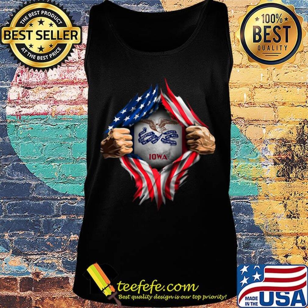 Blood insides iowa american flag independence day s Tank top Blood insides iowa american flag independence day s Tank top