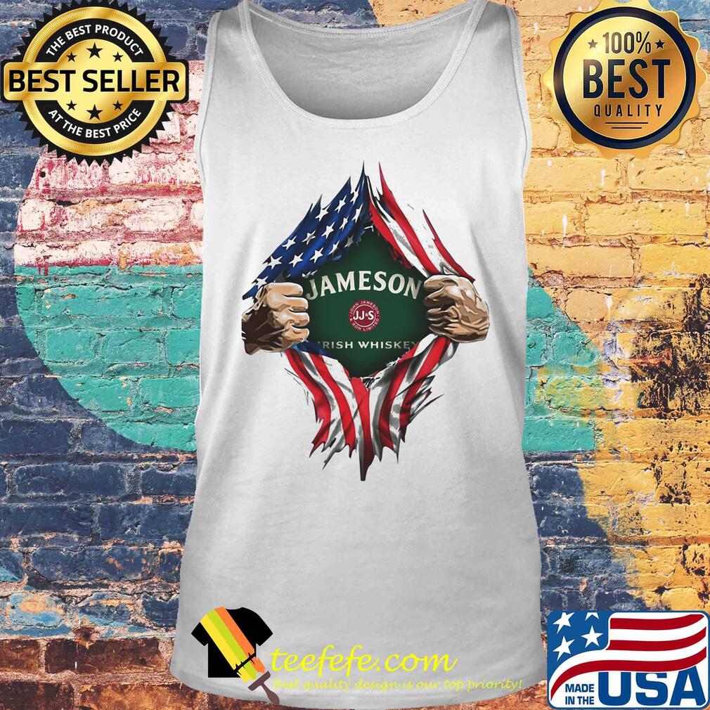 Blood insides jameson irish whiskey american flag independence day s Tank top Blood insides jameson irish whiskey american flag independence day s Tank top
