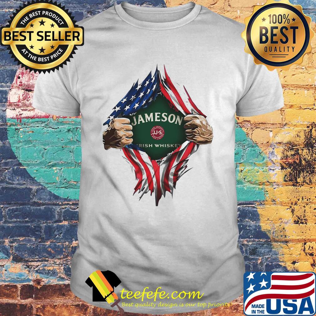 Blood insides jameson irish whiskey american flag independence day shirt Blood insides jameson irish whiskey american flag independence day shirt