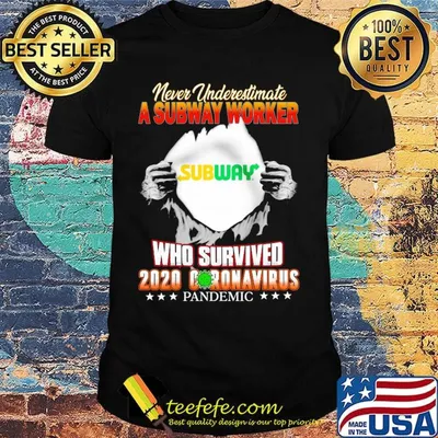 Blood insides never underestimate a subway worker who survived 2020 coronavirus pandemic stars shirt