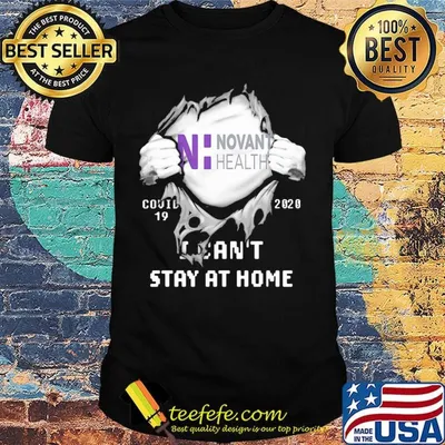 Blood insides novant health covid-19 2020 i can't stay at home shirt