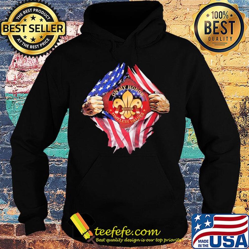 Blood insides on my honor timeless values american flag independence day s Hoodie Blood insides on my honor timeless values american flag independence day s Hoodie