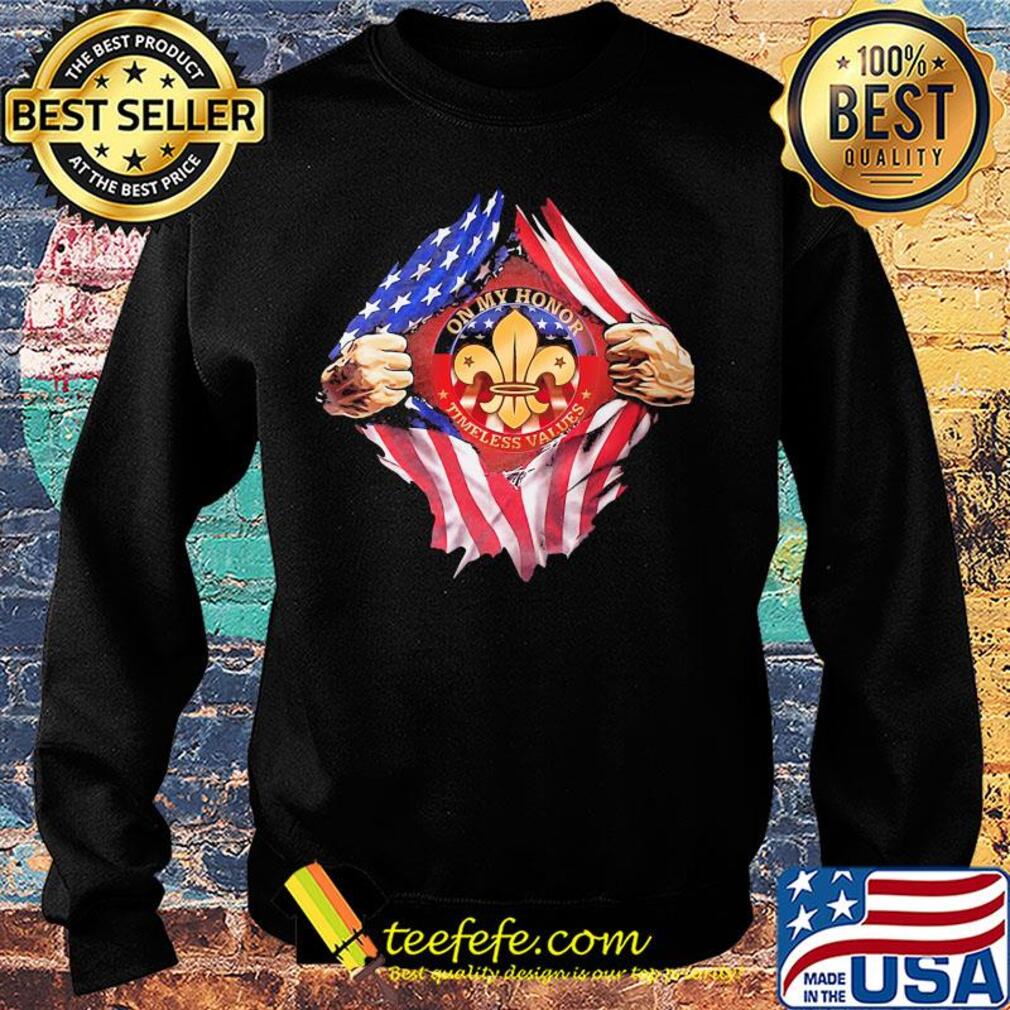 Blood insides on my honor timeless values american flag independence day s Sweater Blood insides on my honor timeless values american flag independence day s Sweater