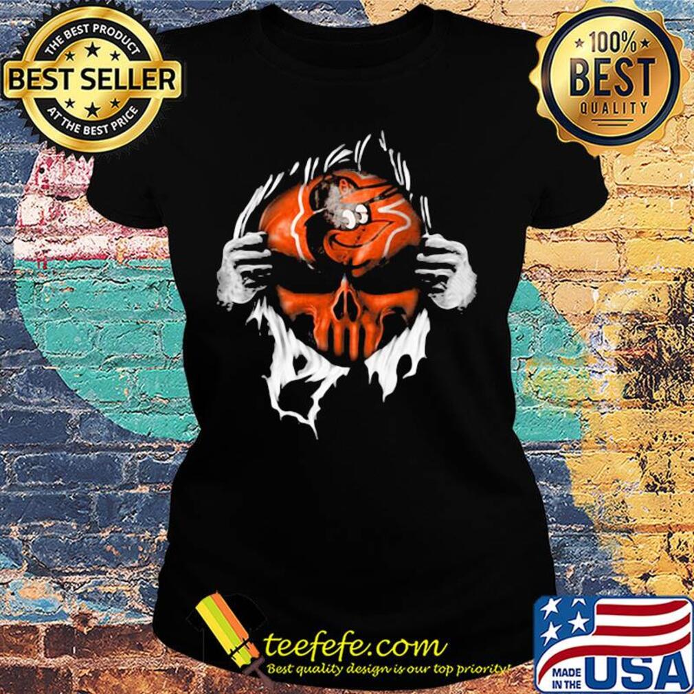 Blood insides skull baltimore orioles baseball s Ladies tee Blood insides skull baltimore orioles baseball s Ladies tee
