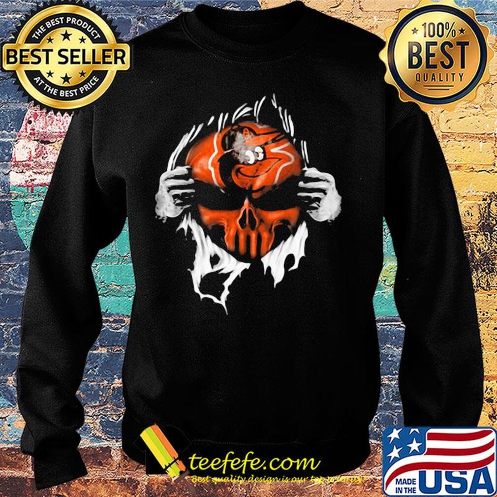 Blood insides skull baltimore orioles baseball s Sweater Blood insides skull baltimore orioles baseball s Sweater