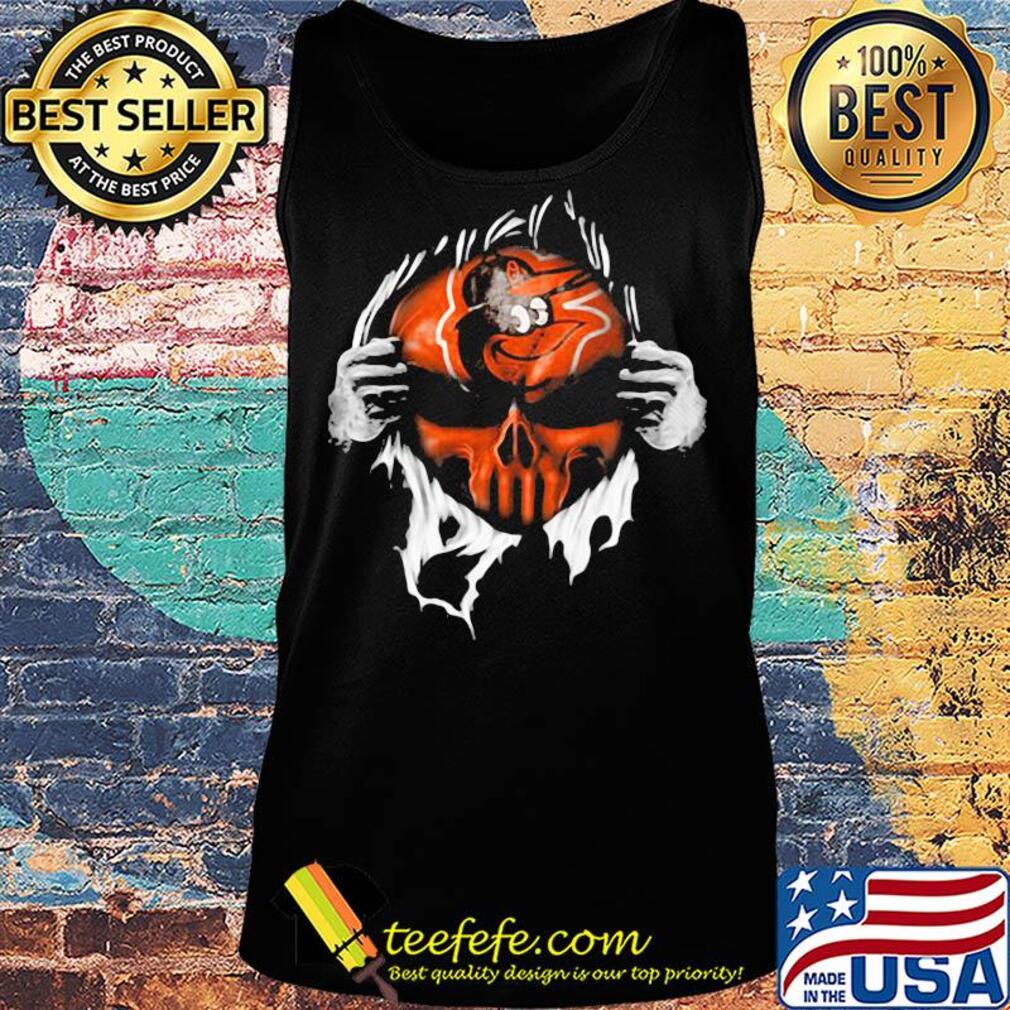 Blood insides skull baltimore orioles baseball s Tank top Blood insides skull baltimore orioles baseball s Tank top
