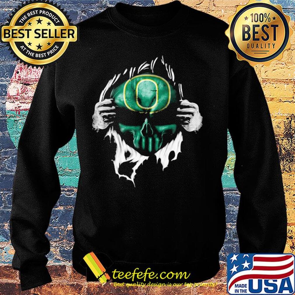 Blood insides skull oregon ducks s Sweater Blood insides skull oregon ducks s Sweater