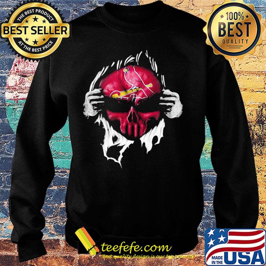 Blood insides skull st. Louis cardinals baseball s Sweater Blood insides skull st. Louis cardinals baseball s Sweater
