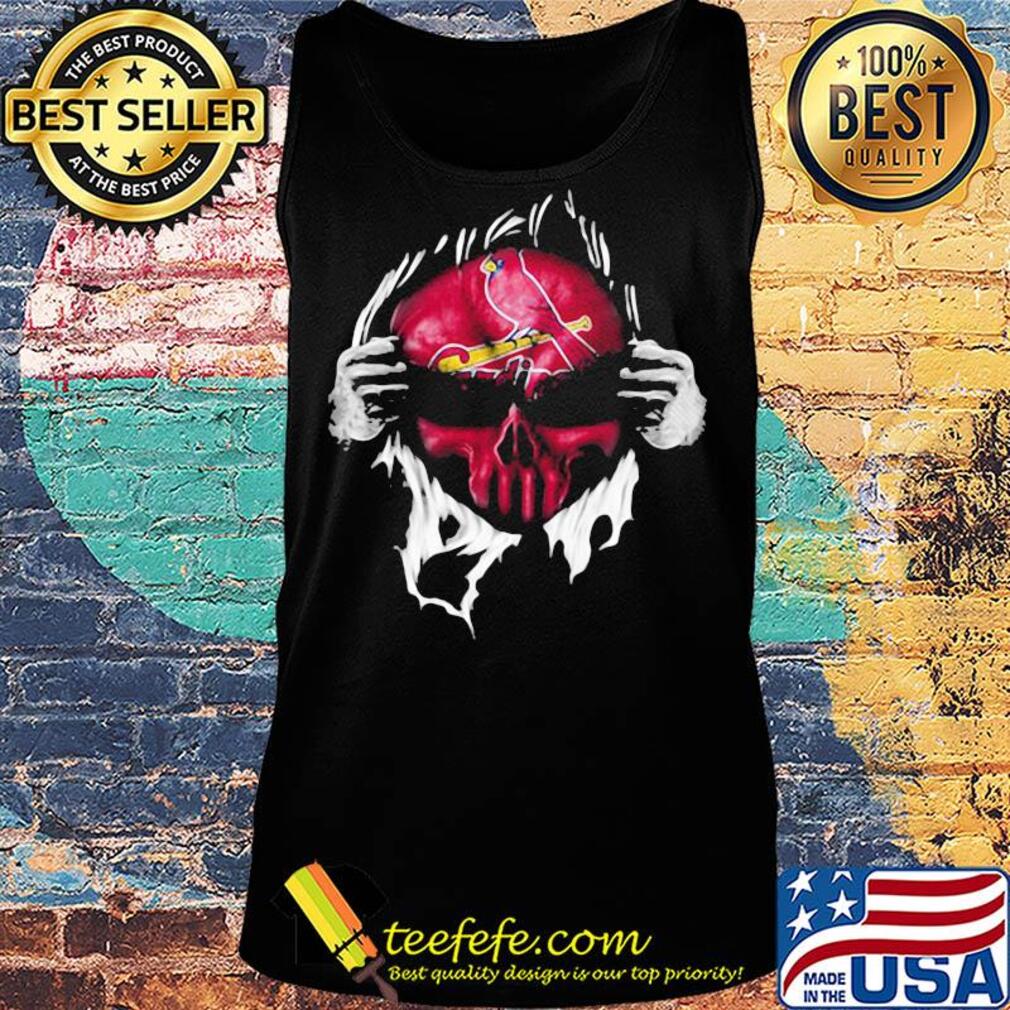 Blood insides skull st. Louis cardinals baseball s Tank top Blood insides skull st. Louis cardinals baseball s Tank top