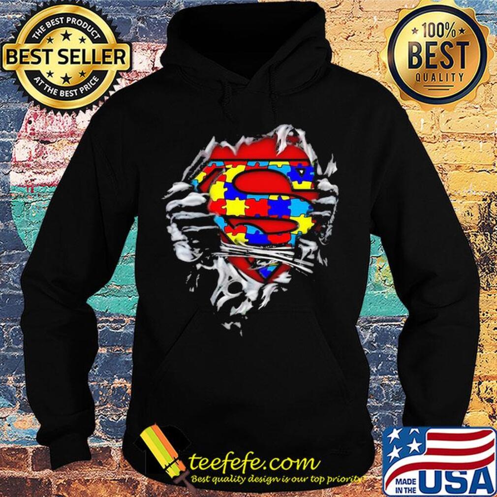Blood insides superman autism awareness s Hoodie Blood insides superman autism awareness s Hoodie