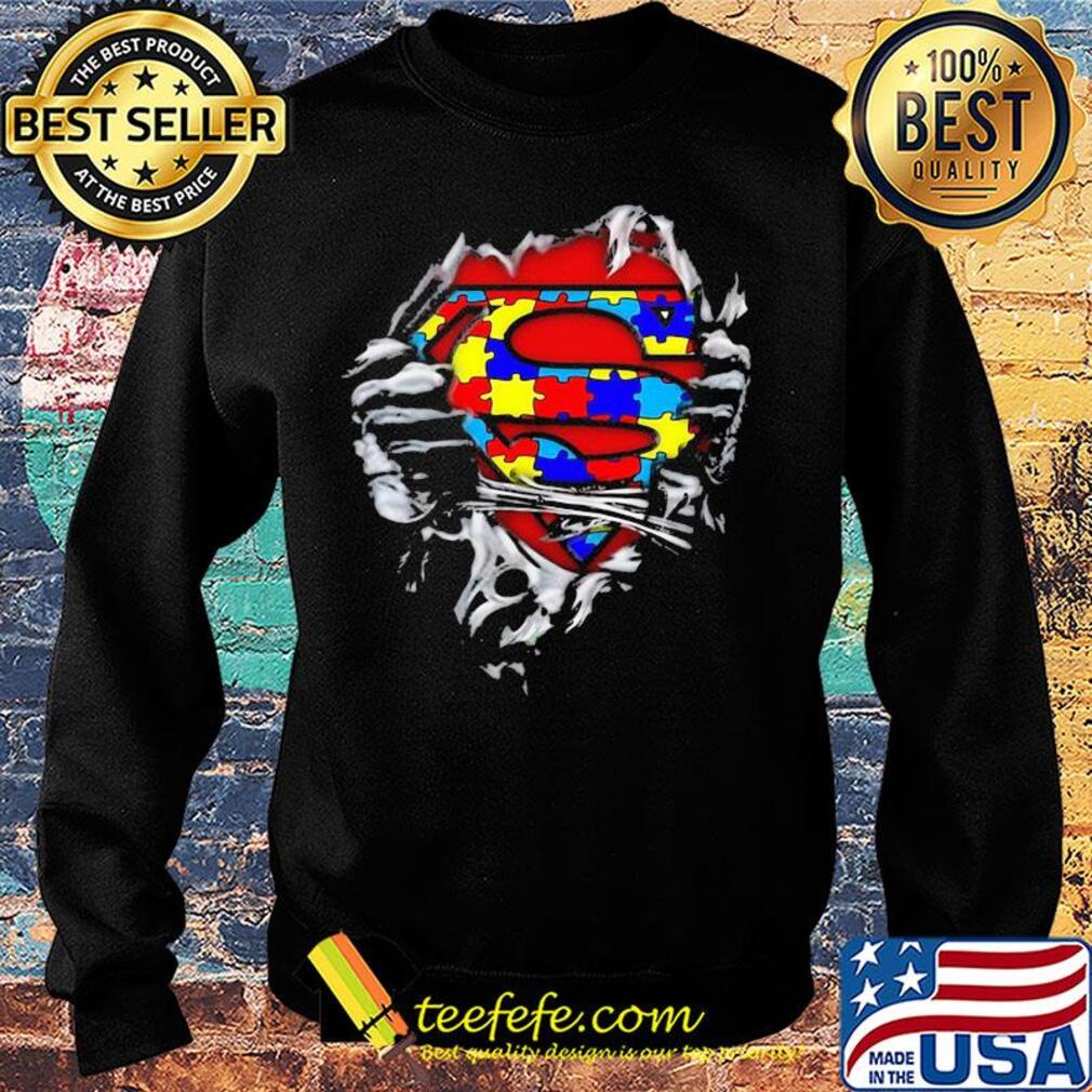 Blood insides superman autism awareness s Sweater Blood insides superman autism awareness s Sweater