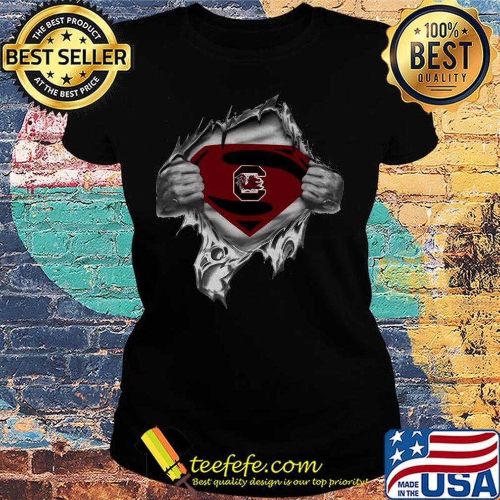 Blood insides superman craftique south carolina s Ladies tee Blood insides superman craftique south carolina s Ladies tee