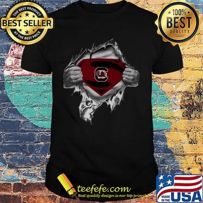 Blood insides superman craftique south carolina shirt