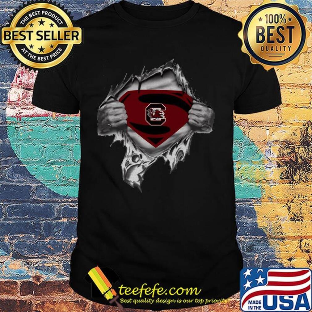 Blood insides superman craftique south carolina shirt Blood insides superman craftique south carolina shirt