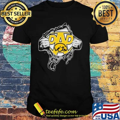 Blood insides superman iowa hawkeyes football shirt
