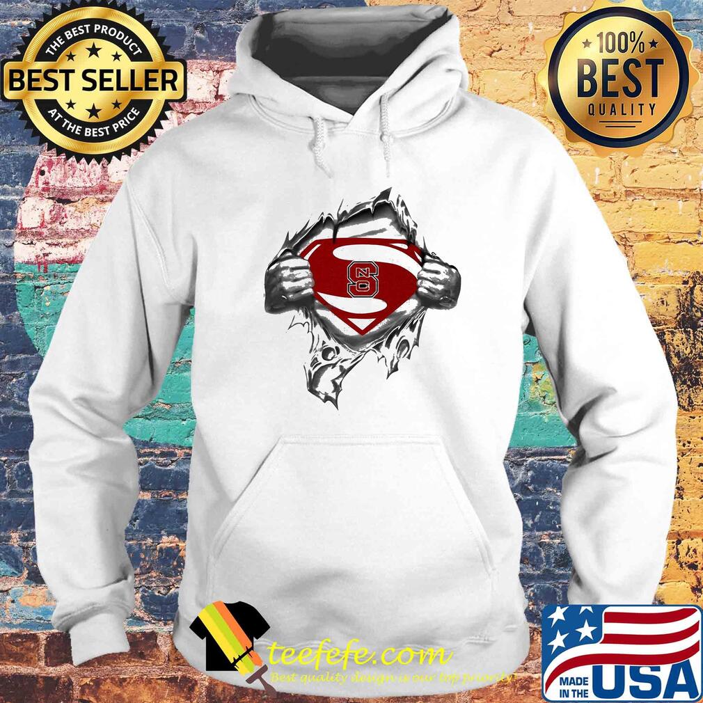 Blood insides superman north carolina state s Hoodie Blood insides superman north carolina state s Hoodie