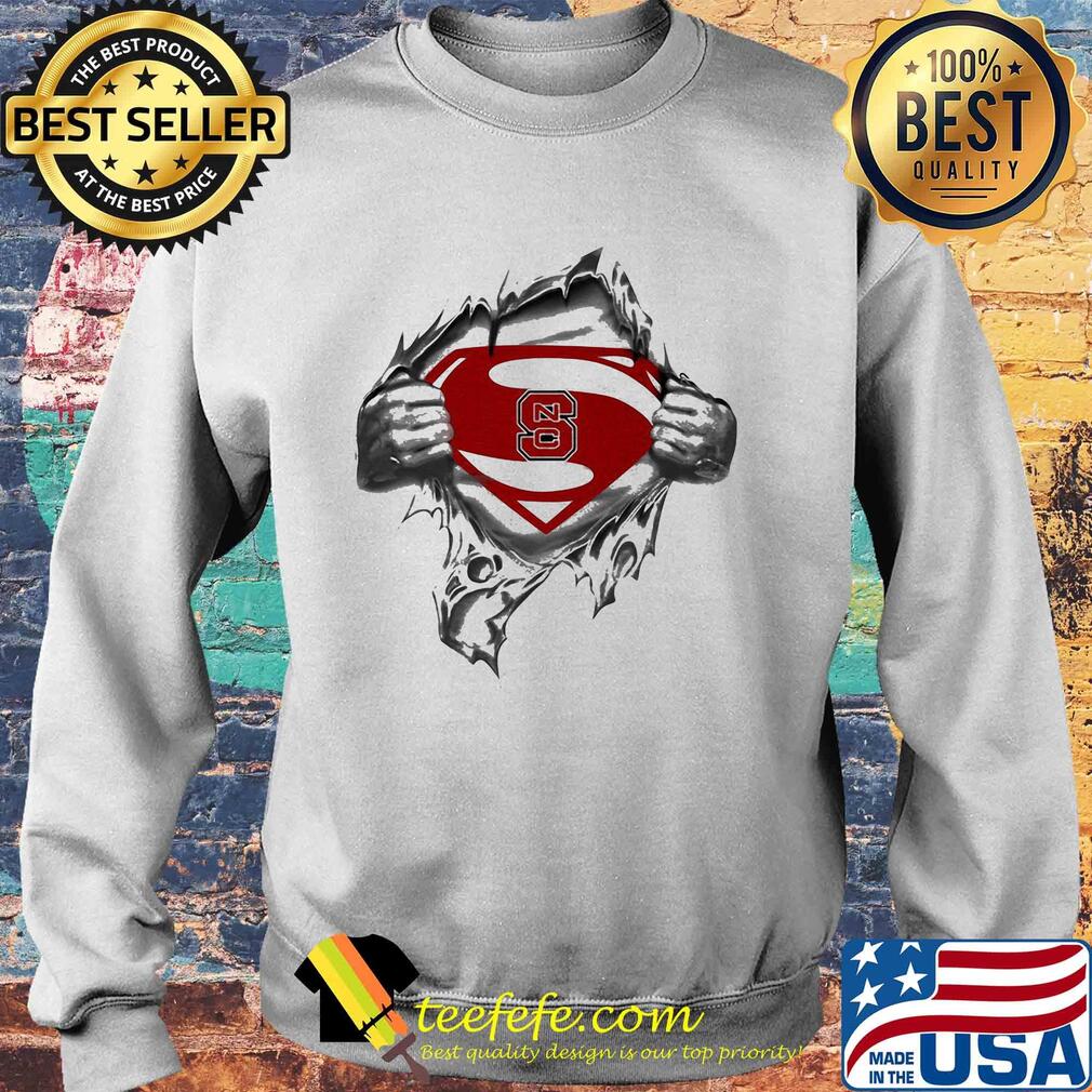 Blood insides superman north carolina state s Sweater Blood insides superman north carolina state s Sweater
