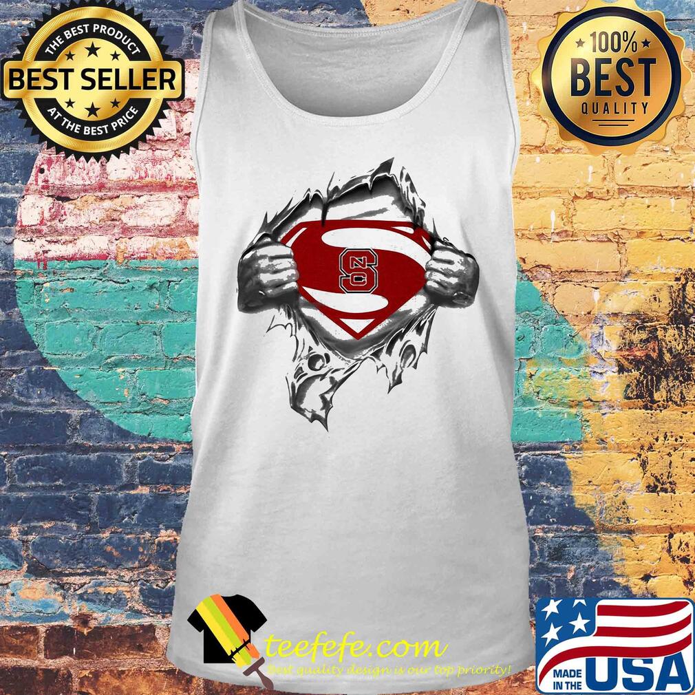 Blood insides superman north carolina state s Tank top Blood insides superman north carolina state s Tank top