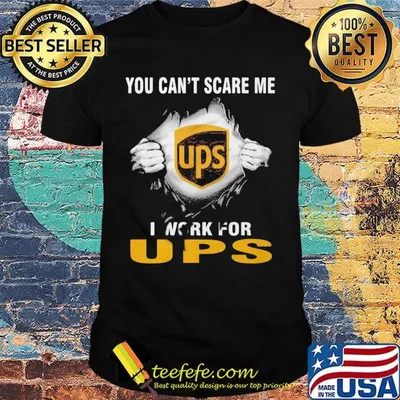 Blood insides ups you can't scare me i work for ups shirt