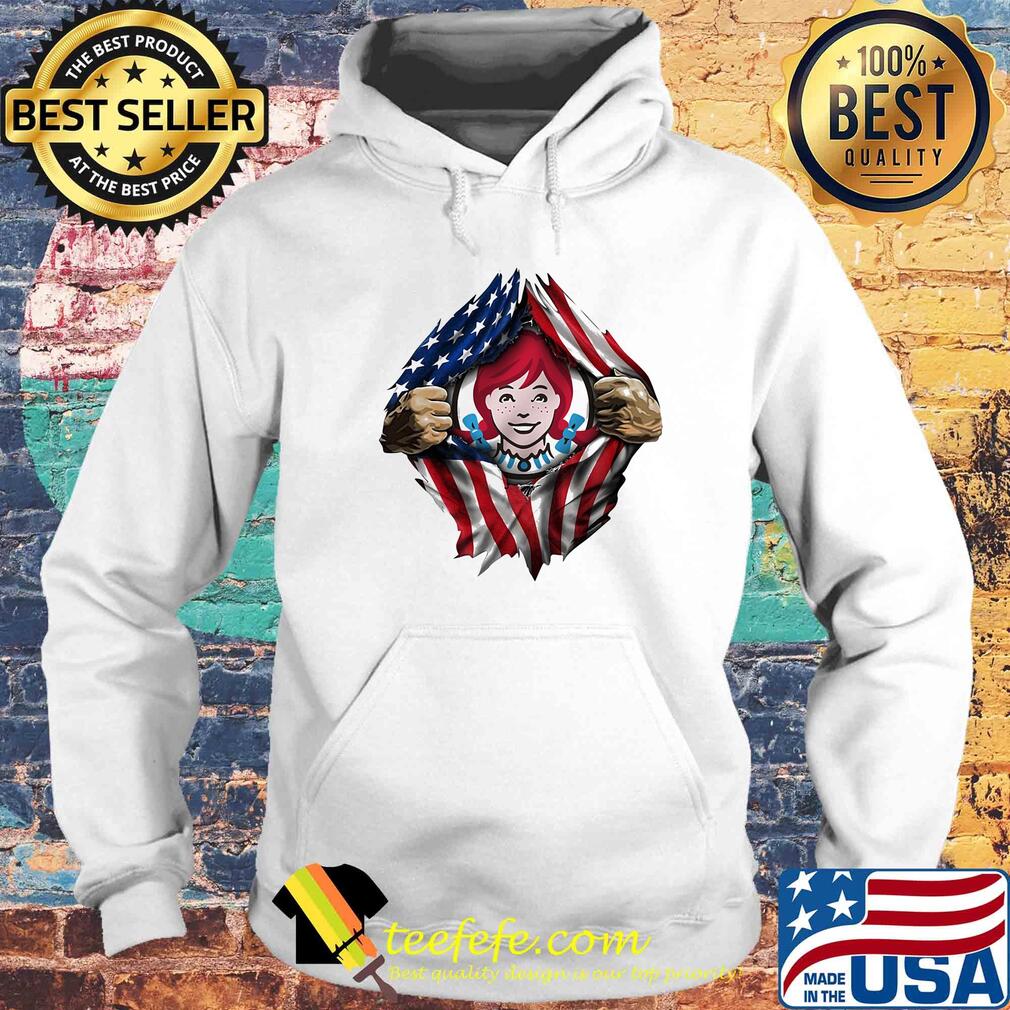 Blood insides wendy's american flag independence day s Hoodie Blood insides wendy's american flag independence day s Hoodie