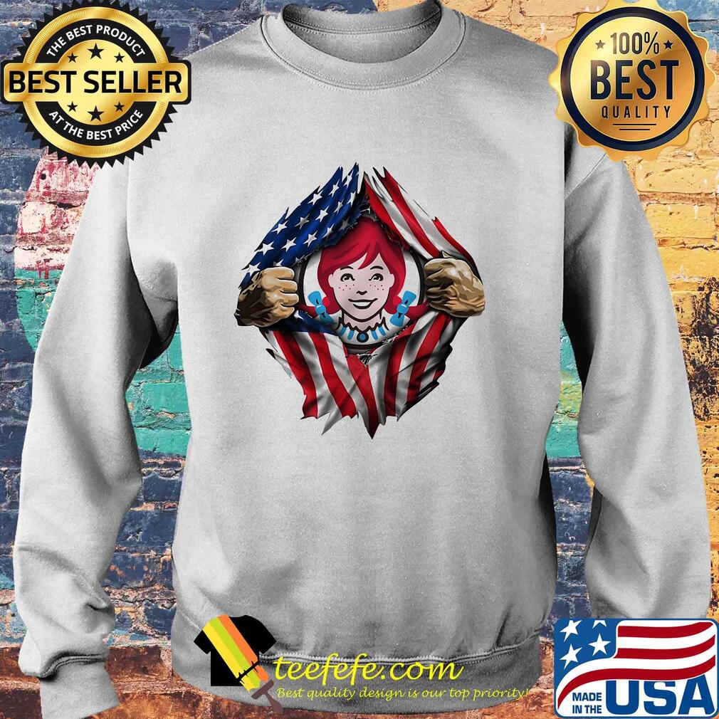 Blood insides wendy's american flag independence day s Sweater Blood insides wendy's american flag independence day s Sweater