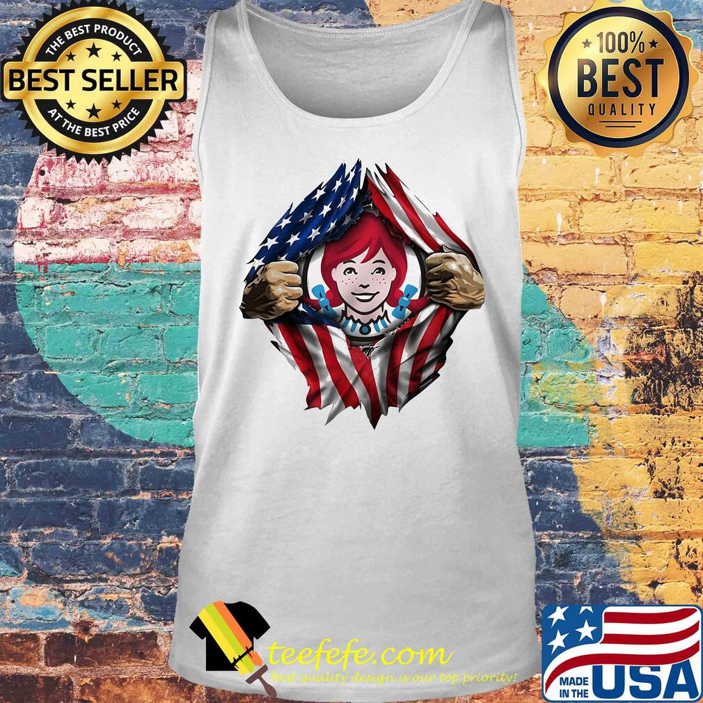 Blood insides wendy's american flag independence day s Tank top Blood insides wendy's american flag independence day s Tank top