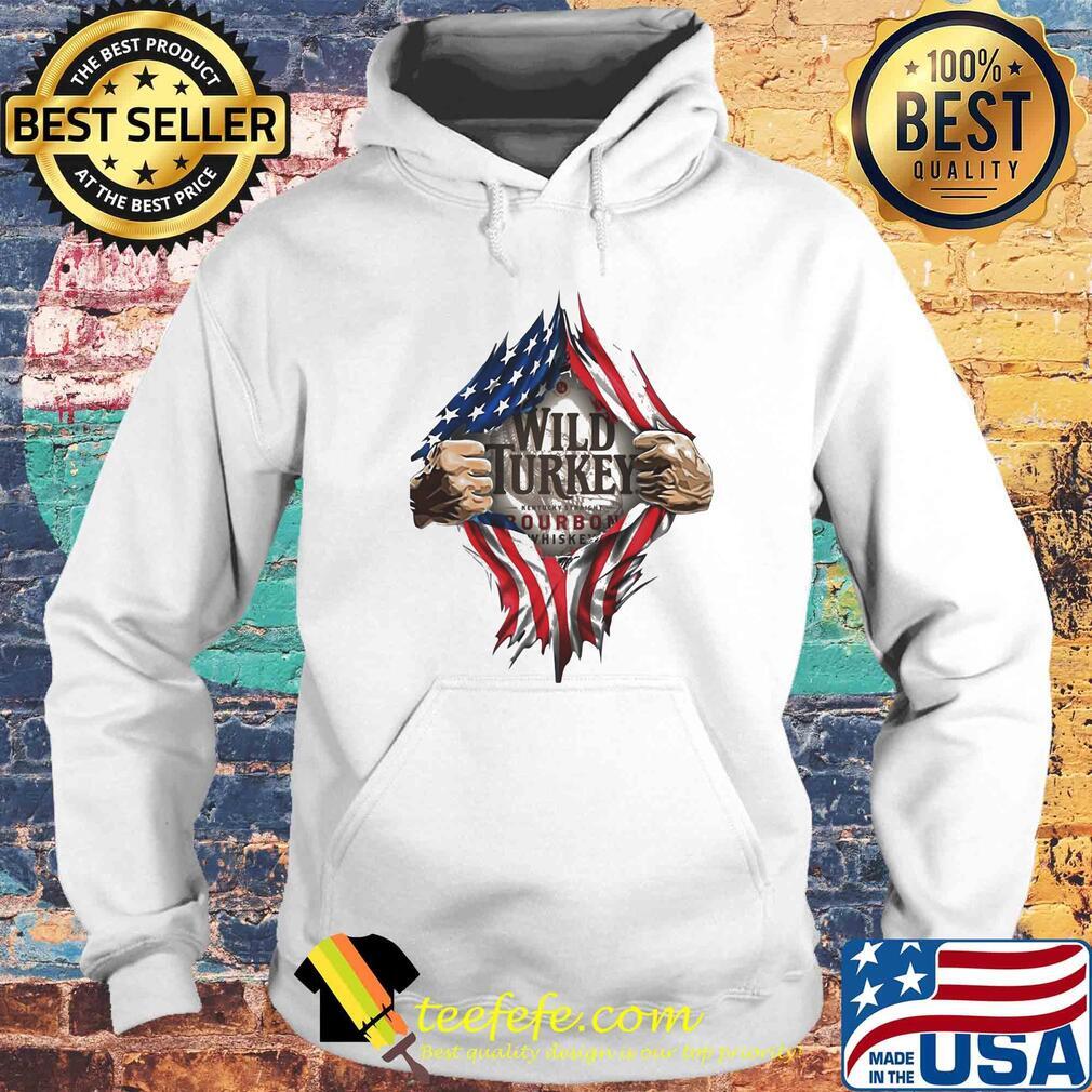 Blood insides wild turkey bourbon whiskey american flag independence day s Hoodie Blood insides wild turkey bourbon whiskey american flag independence day s Hoodie