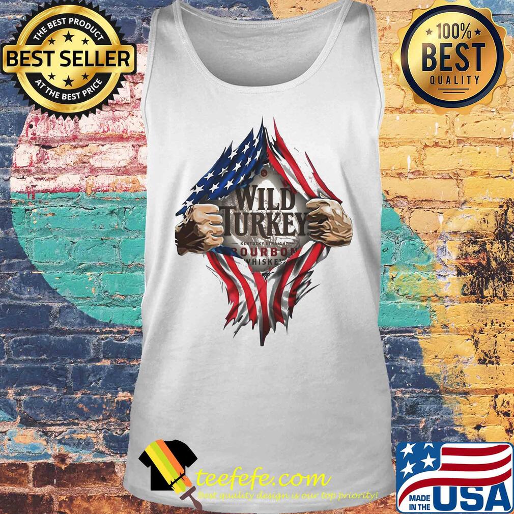 Blood insides wild turkey bourbon whiskey american flag independence day s Tank top Blood insides wild turkey bourbon whiskey american flag independence day s Tank top