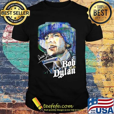 Bob dylan signature art shirt