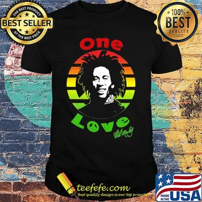 Bob marley one love signature juneteenth black lives matter vintage retro shirt