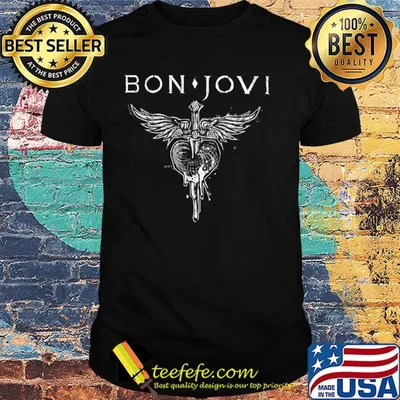 Bon Jovi rock band american livin on a prayer shirt