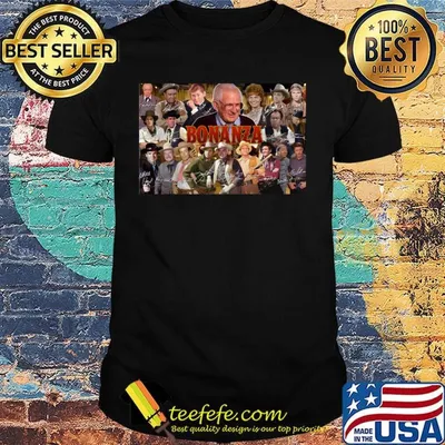Bonanza movie characters signatures shirt