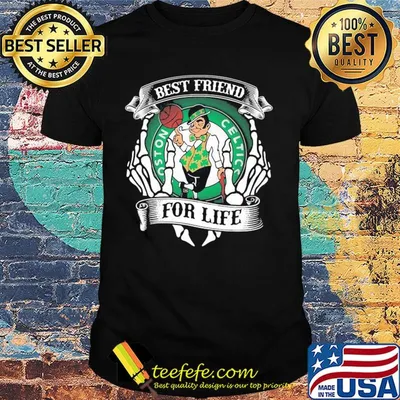Boston celtics best friend for life skeleton shirt