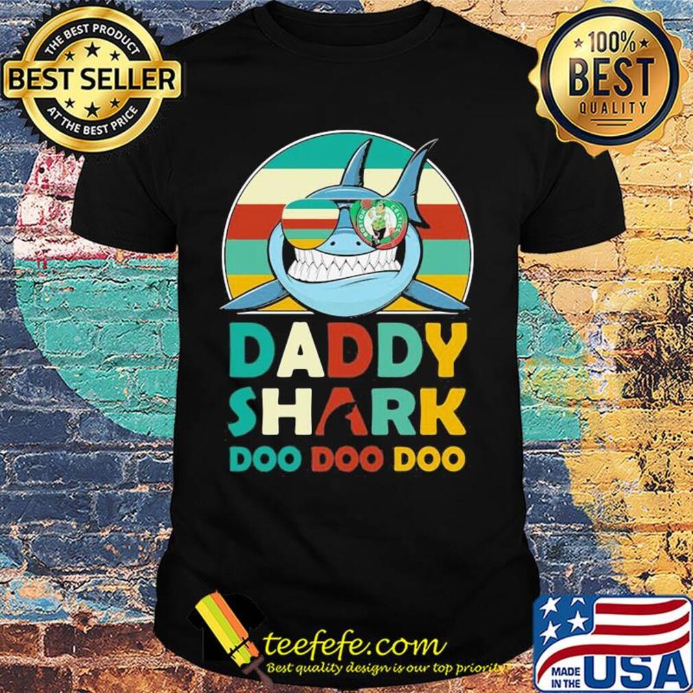 Boston celtics daddy shark doo doo doo vintage shirt