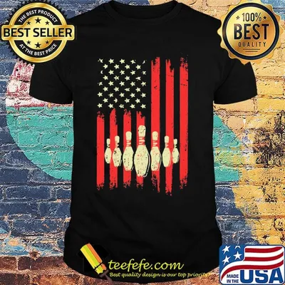 Bowling American Flag Independence Day Shirt