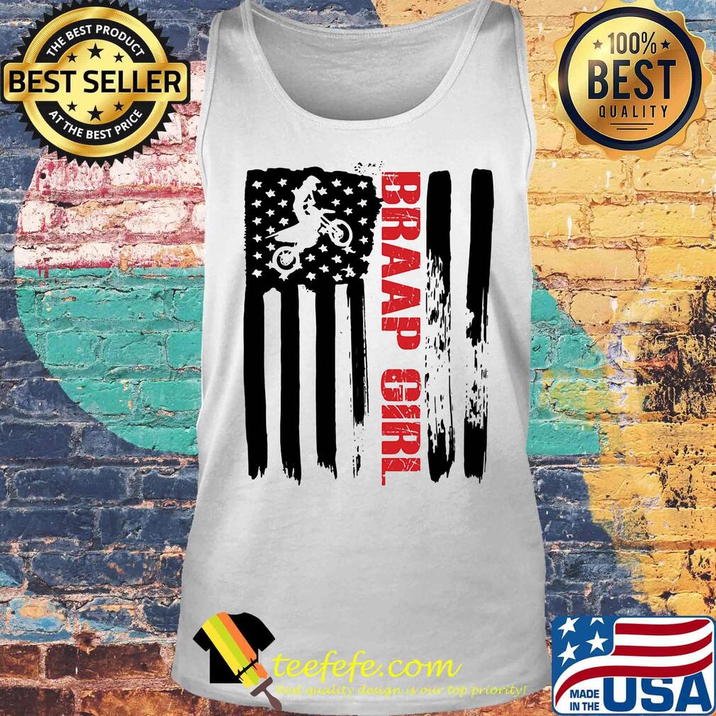 Braap girl motocross American flag veteran Independence day s Tank top Braap girl motocross American flag veteran Independence day s Tank top