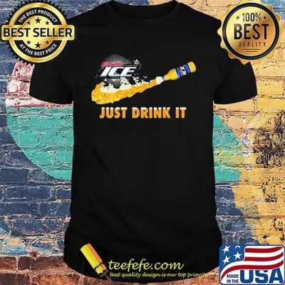 Bud ice beer nike just drink it shirt