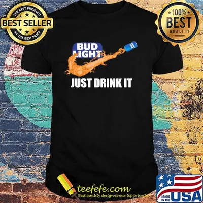 Bud light beer logo nike just drink it shirt