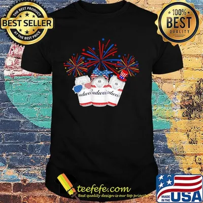 Budweiser beer firework america 4th of july independence day shirt
