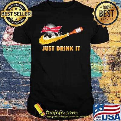 Budweiser beer nike just drink it shirt