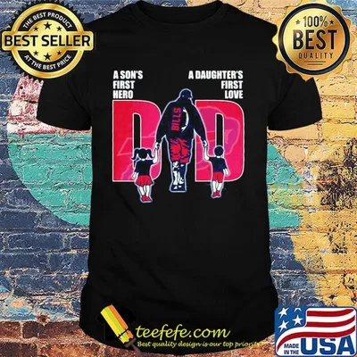 Buffalo bills football a son's first hero a daughter's first love dad father's day shirt