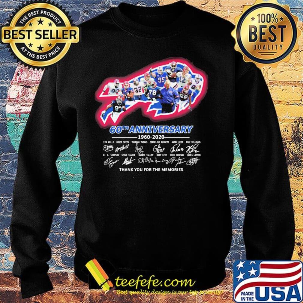 Buffalo bulls 60th anniversary 1960 2020 thank you for the memories signatures s Sweater Buffalo bulls 60th anniversary 1960 2020 thank you for the memories signatures s Sweater