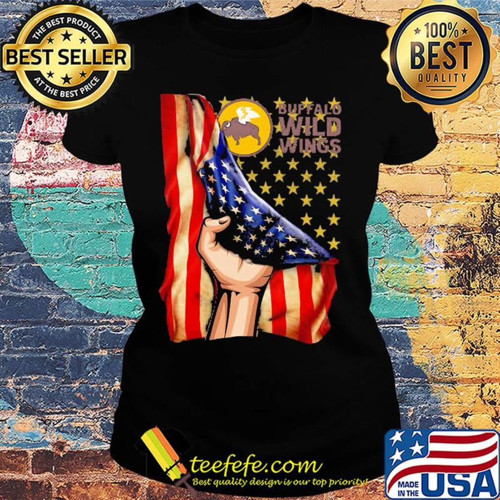 Buffalo wild wings american flag independence day s Ladies tee Buffalo wild wings american flag independence day s Ladies tee
