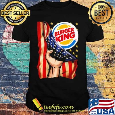 Burger king american flag independence day shirt