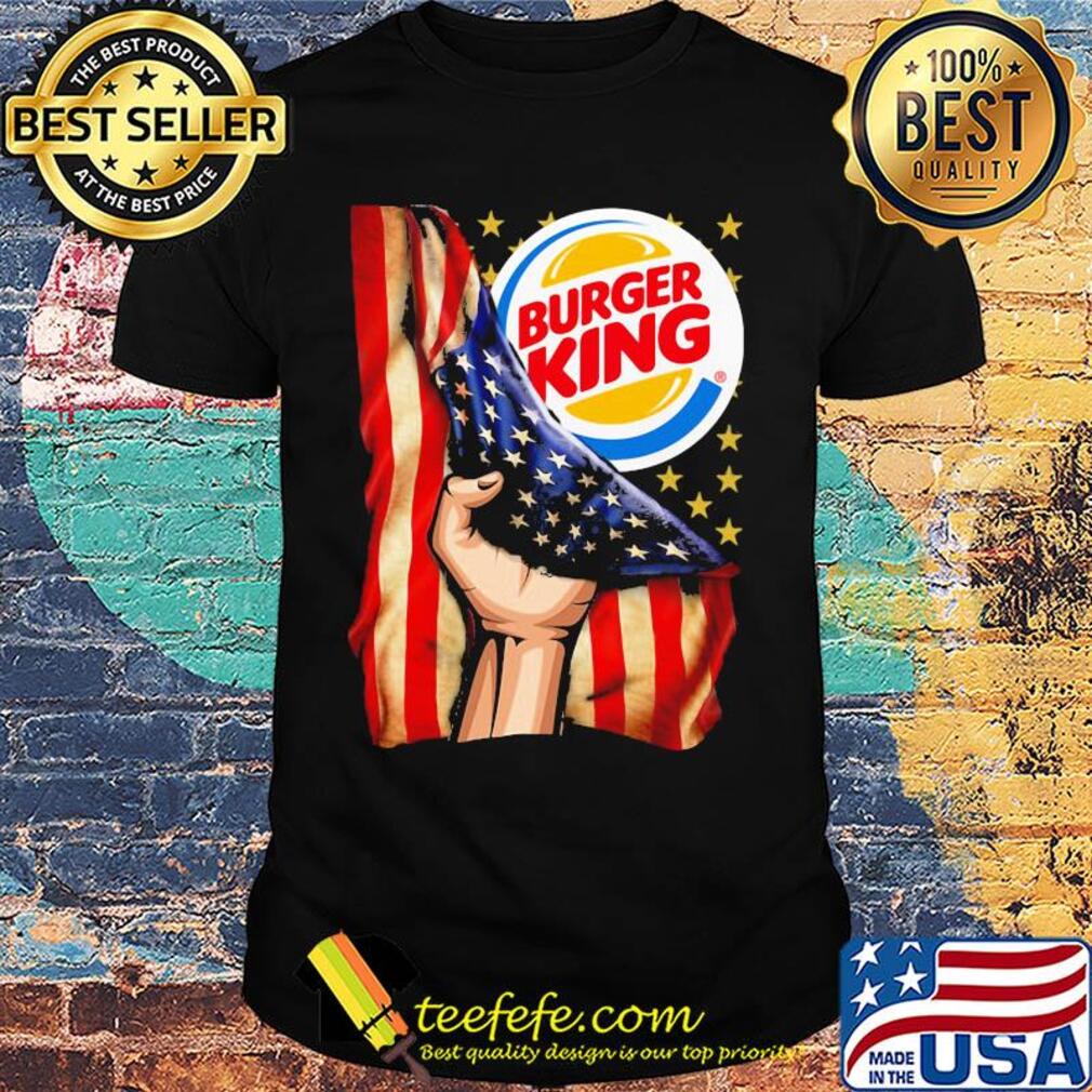 Burger king american flag independence day shirt