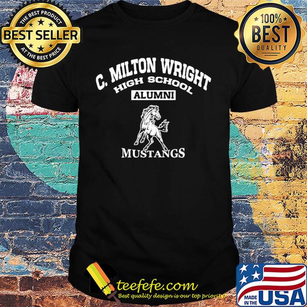 C. Milton wright high school alumni mustangs horse shirt