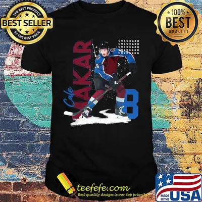 Cale makar 8 colorado ice hockey defenceman player shirt