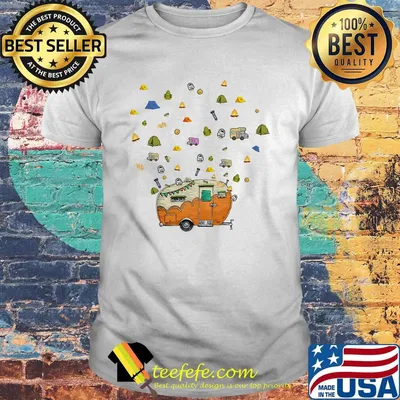 CAMPING TENTS FLASHLIGHT FIREWOOD SHIRT
